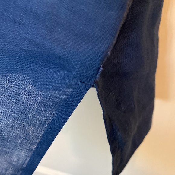 🌺 4/$25 Lauren Embroiled Tunic 100% Linen - Picture 4 of 11